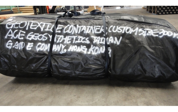 Geotextile container package