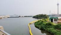 Silt Curtain - Lago Nam Wan, Macau